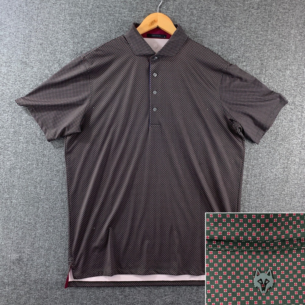 Greyson Red and Green Polo Shirt with Classic Style